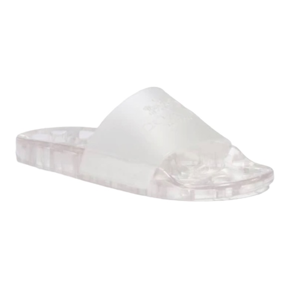 Coach Shoes - Coach Ulyssa Logo Transparent Rubber Slide Size 10 Women